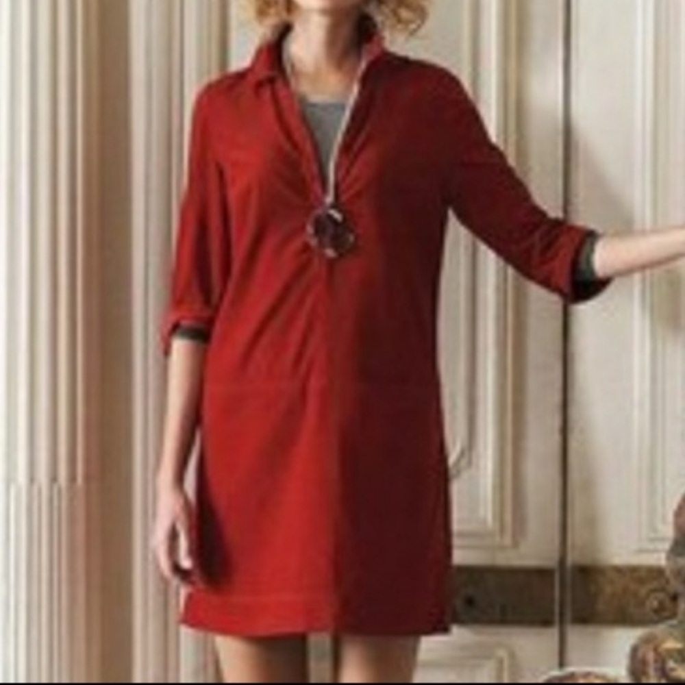 Anthropologie Odille Corduroy Shift Dress Size 4